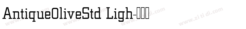 Antique0liveStd Ligh字体转换